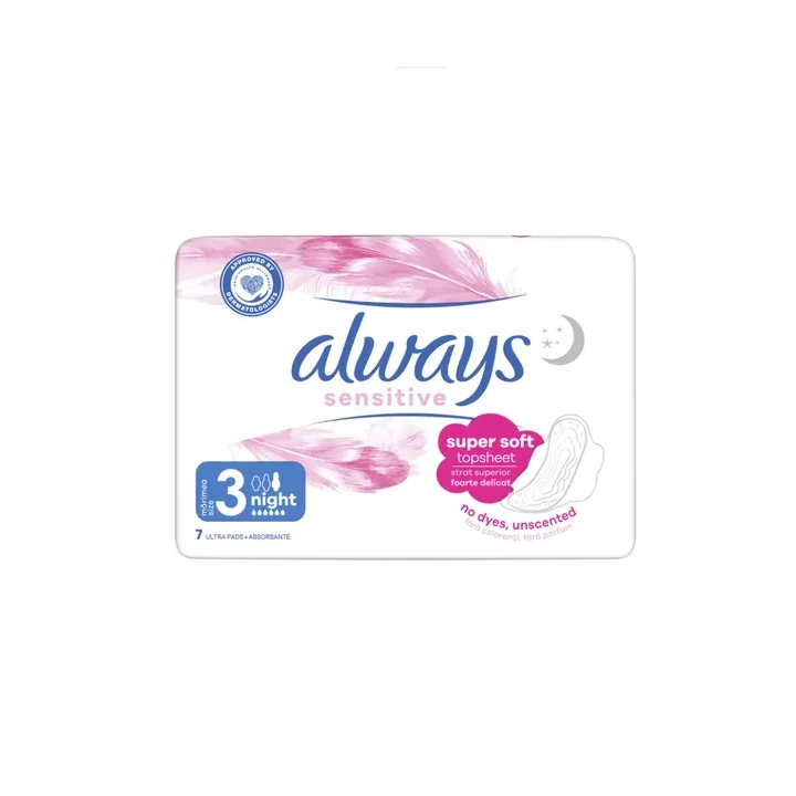 ALWAYS Sensitive Ultra Night podpaski higieniczne 7szt