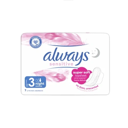 ALWAYS Sensitive Ultra Night podpaski higieniczne 7szt