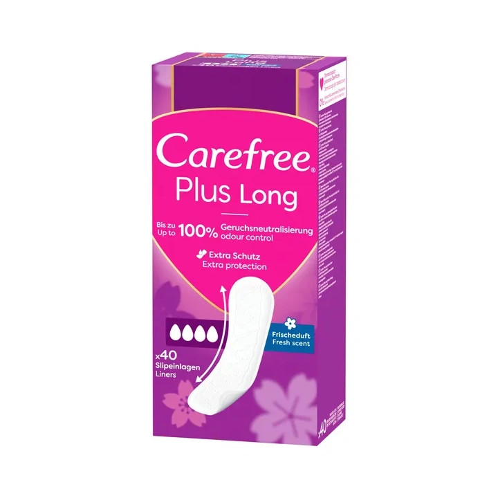 CAREFREE Plus Long wkładki higieniczne Fresh Scent 40szt 