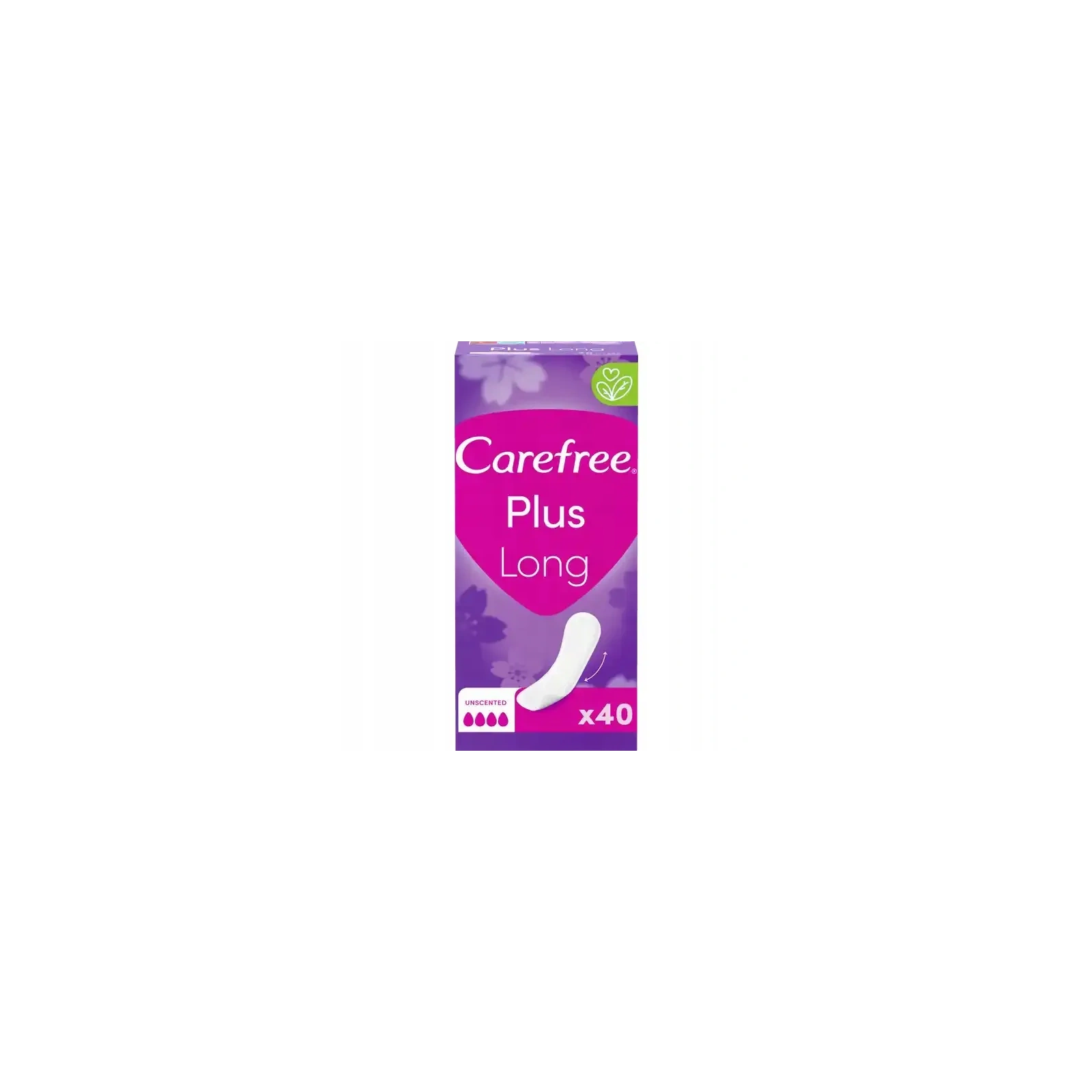 CAREFREE Plus Long wkładki higieniczne bezzapachowe 40szt 