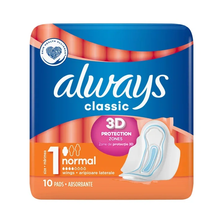 ALWAYS Classic Normal podpaski ze skrzydełkami 10szt