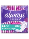 ALWAYS Dailies wkładki higieniczne Normal To Go Fresh scent 20szt