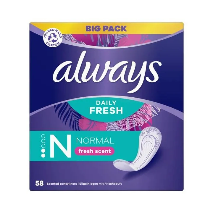 ALWAYS Dailies wkładki Fresh&Protect Normal 58szt