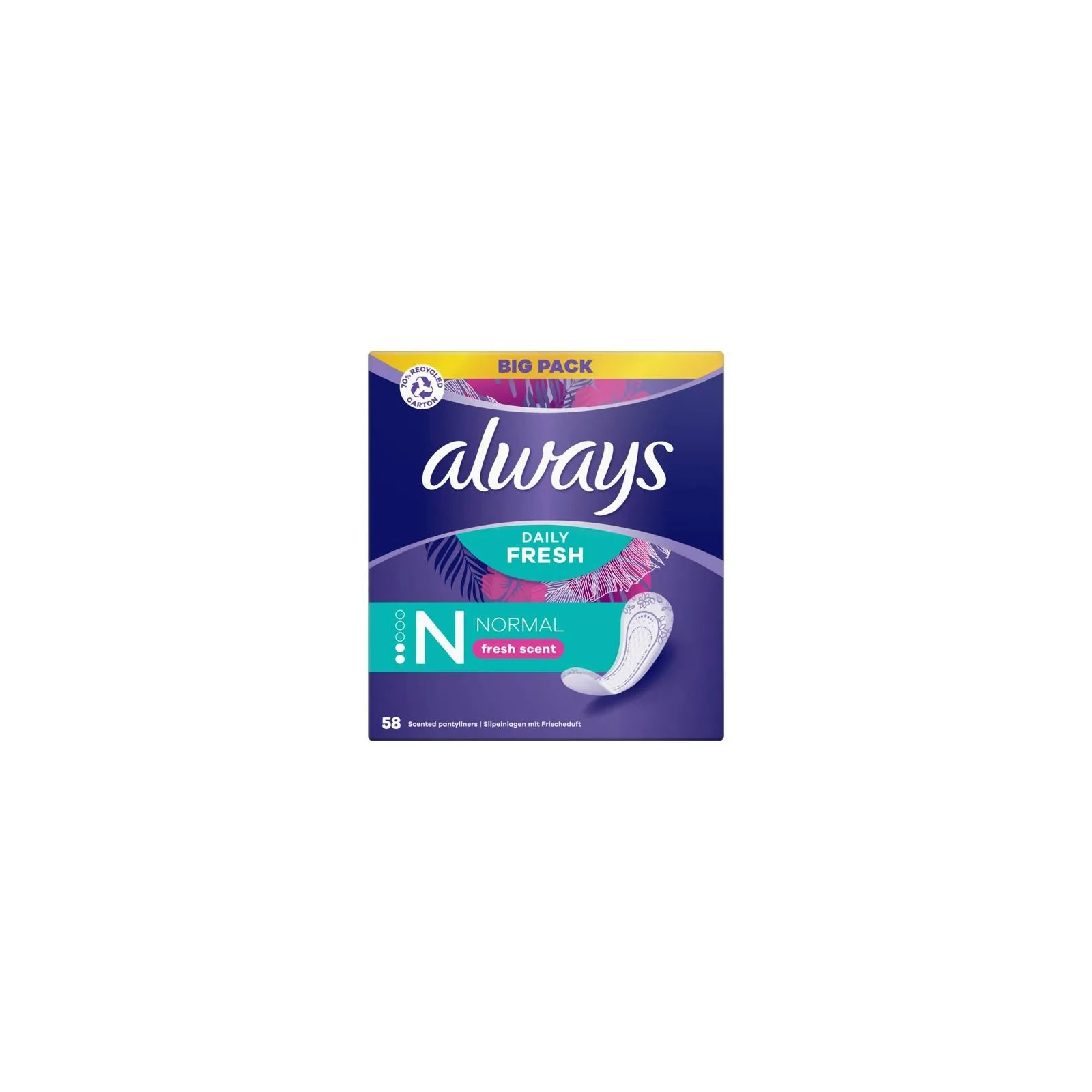 ALWAYS Dailies wkładki Fresh&Protect Normal 58szt