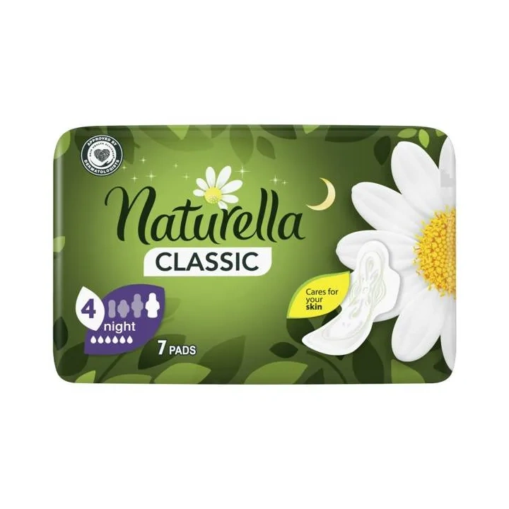 NATURELLA Camomile Classic Night podpaski ze skrzydełkami 7szt