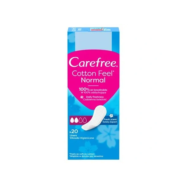 CAREFREE Cotton wkładki higieniczne Fresh Scent 20szt