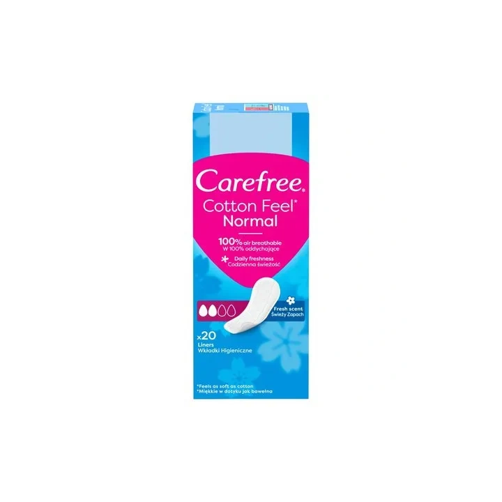 CAREFREE Cotton wkładki higieniczne Fresh Scent 20szt