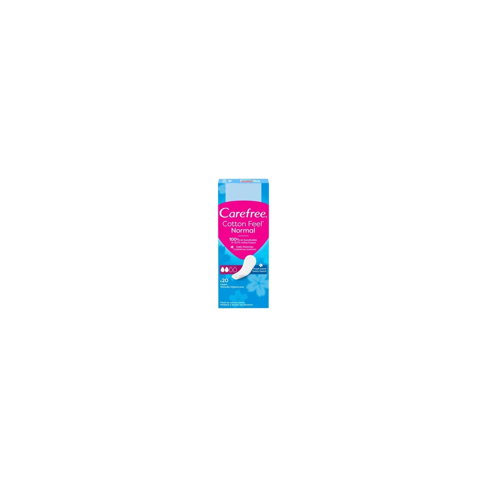 CAREFREE Cotton wkładki higieniczne Fresh Scent 20szt