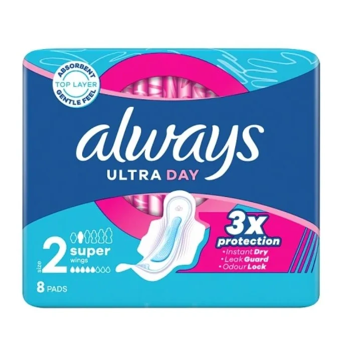 ALWAYS Ultra Day Super Plus podpaski higieniczne ze skrzydełkami 8szt