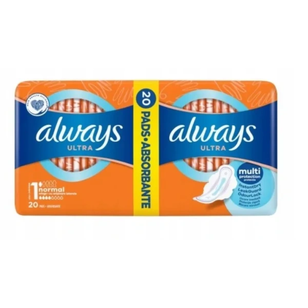 ALWAYS Ultra Normal Plus Duo podpaski ze skrzydełkami 20szt