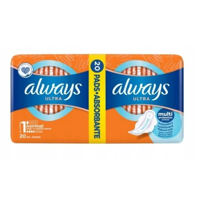ALWAYS Ultra Normal Plus Duo podpaski ze skrzydełkami 20szt