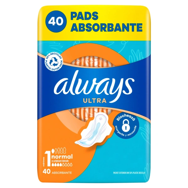 ALWAYS Ultra podpaski ze skrzydełkami chłonność 4 40szt