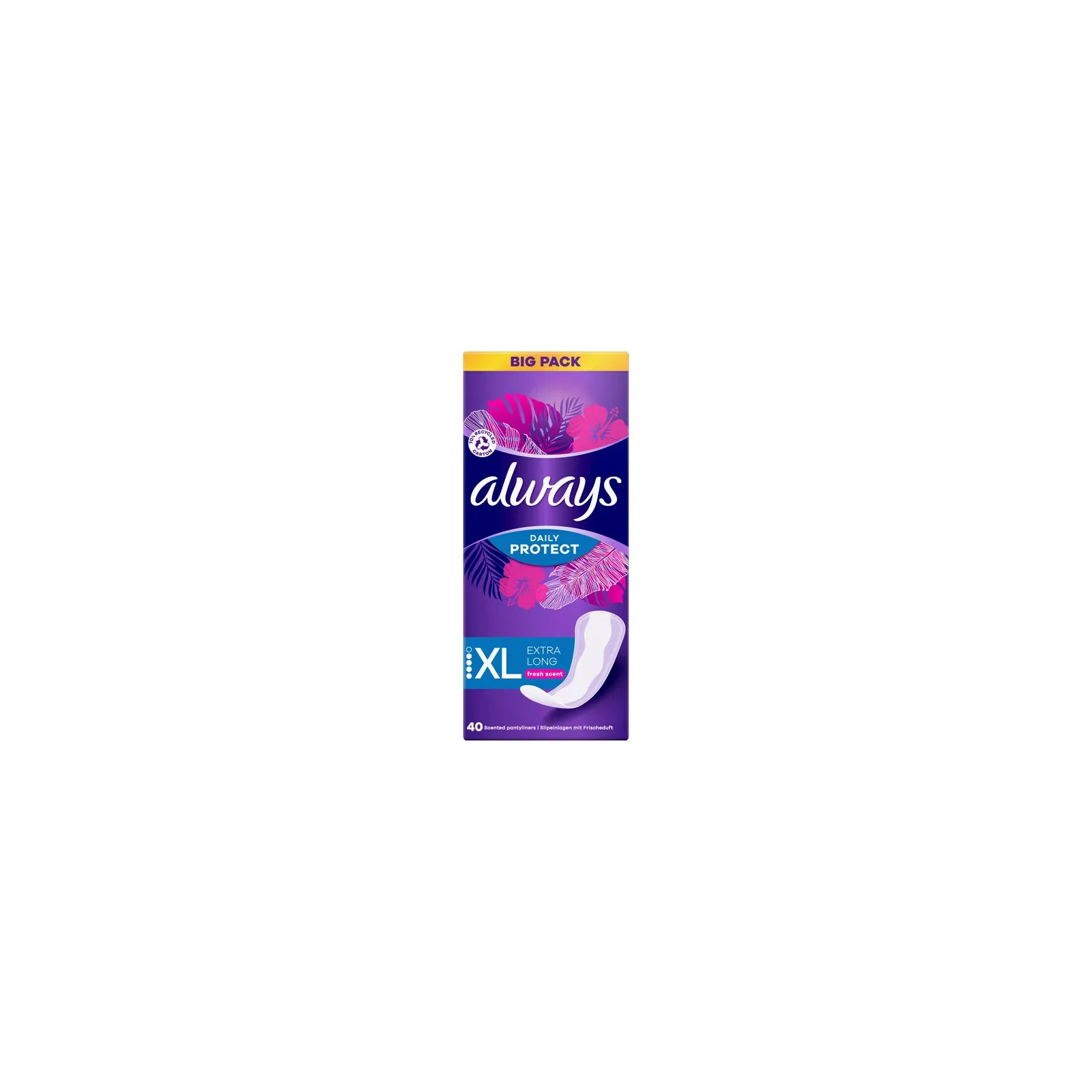 ALWAYS Daily Protect wkładki higieniczne XL Extra Long Fresh Scent 40szt