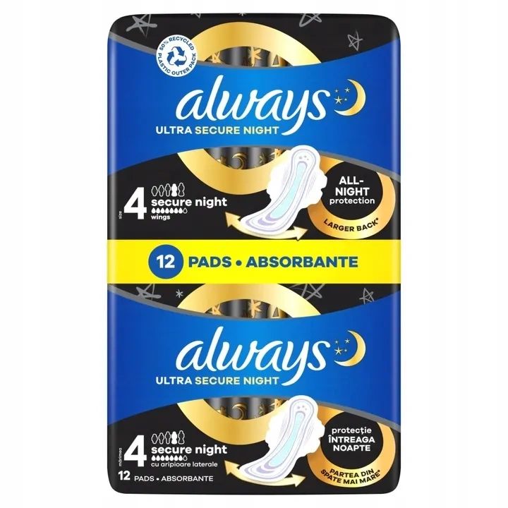 ALWAYS Ultimate Night podpaski ze skrzydełkami duopack 20+12szt