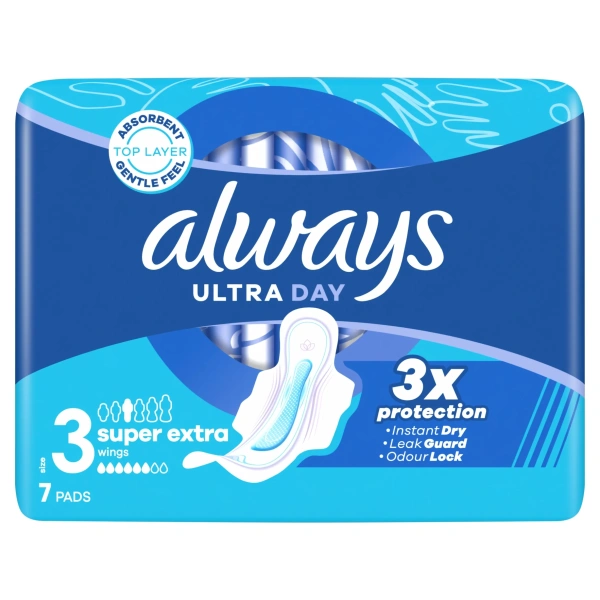 ALWAYS Ultra Day podpaski ze skrzydełkami chłonność 6 7szt