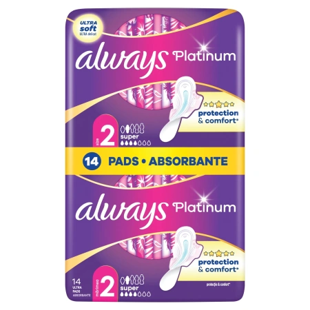 ALWAYS Platinum podpaski ze skrzydełkami chłonność 3 2x7