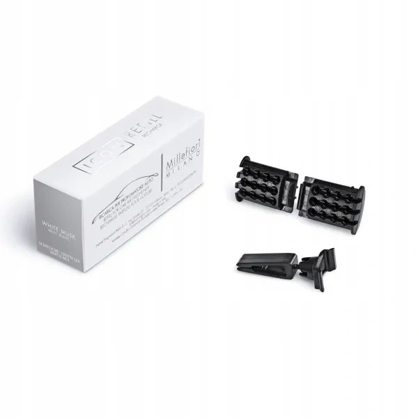 MILLEFIORI MILANO Car Icon Refil zapas do odświeżacza do auta WHITE MUSK 15g