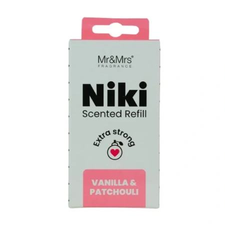 MR&MRS FRAGRANCE Niki uzupełniacz do odświeżacza do auta VANILLA&PATCHOULI 12g