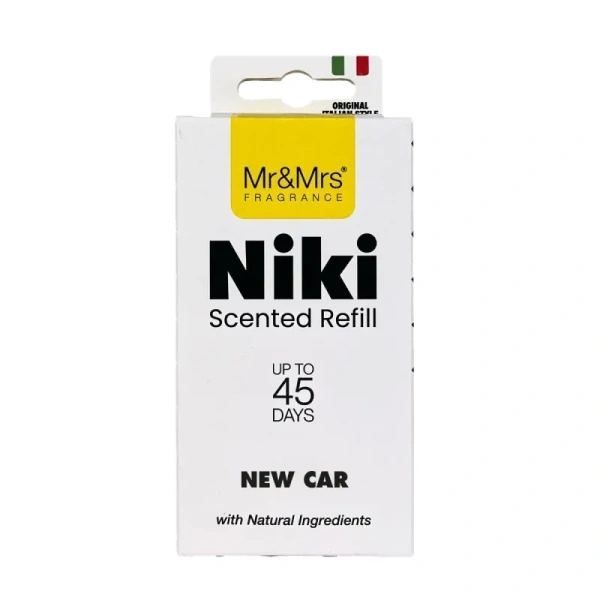 MR&MRS FRAGRANCE Niki uzupełniacz do odświeżacza do auta NEW CAR 12g