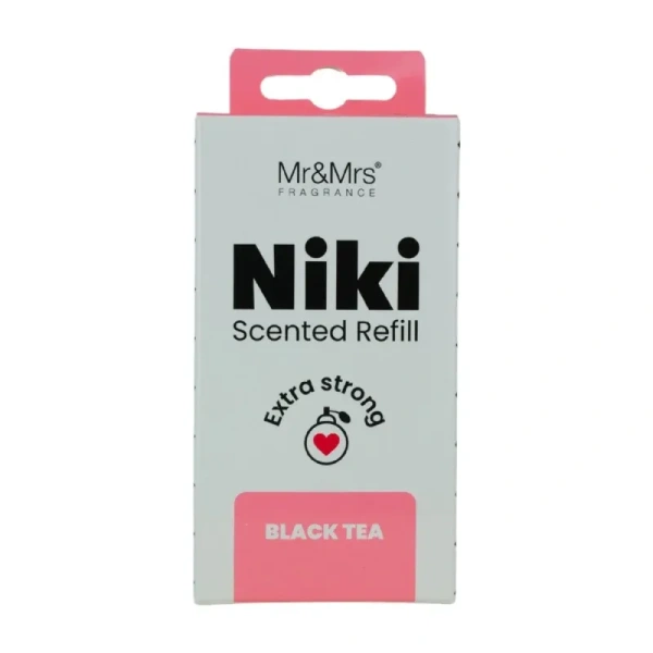 MR&MRS FRAGRANCE Niki uzupełniacz do odświeżacza do auta BLACK TEA 12g