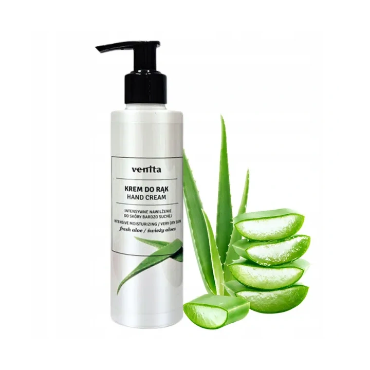 VENITA Hand Cream krem do rąk intensywne nawilżenie Świeży Aloes 200ml