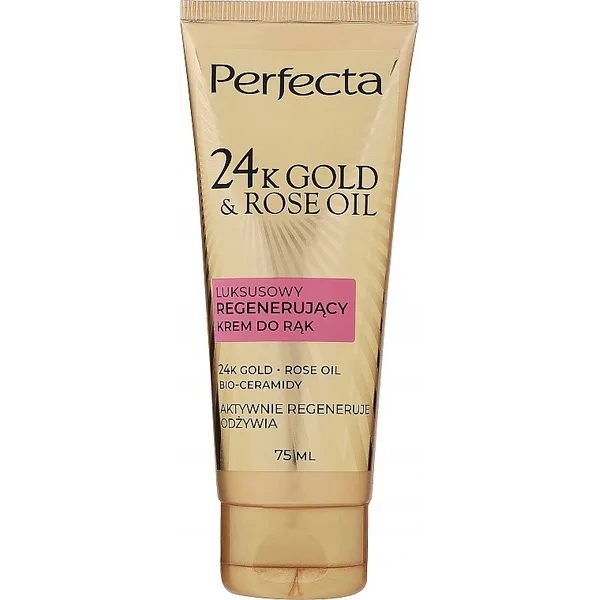 DAX PERFECTA 24k Gold & Rose Oil krem do rąk regenerujący 75ml