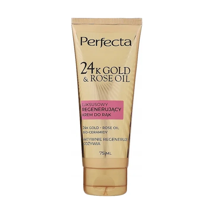 DAX PERFECTA 24k Gold & Rose Oil krem do rąk regenerujący 75ml