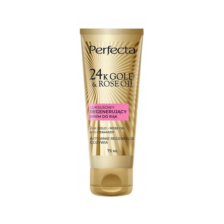DAX PERFECTA 24k Gold & Rose Oil krem do rąk regenerujący 75ml