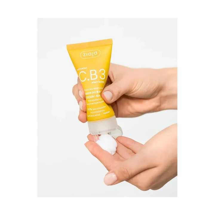 ZIAJA Witamina C.B3 Niacynamid krem do rąk na dzień i na noc 50ml