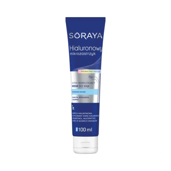 SORAYA Hialuronowy Mikrozastrzyk ultra nawilżający krem do rąk 100ml