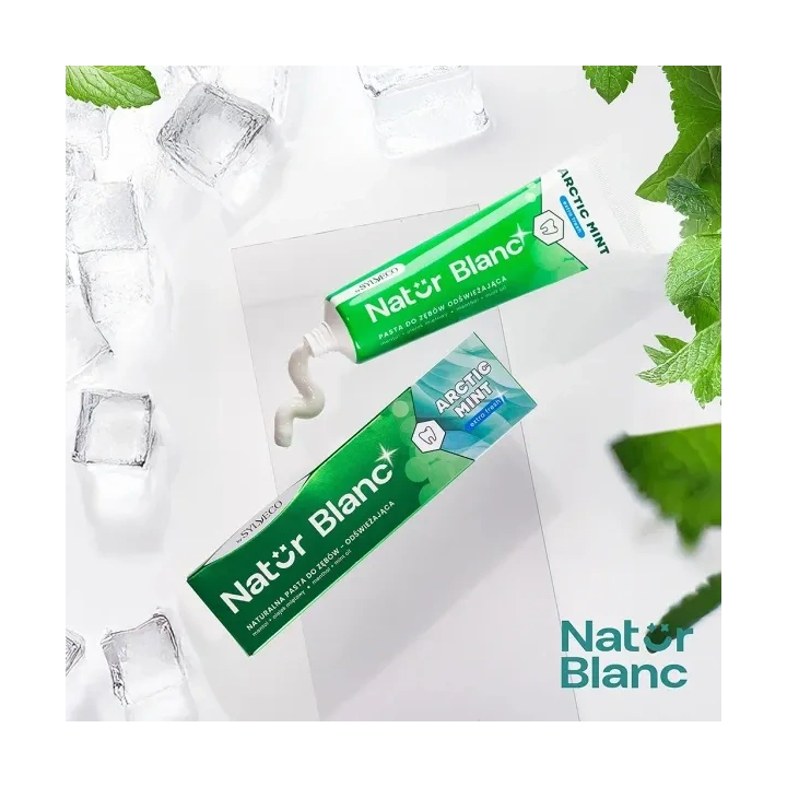 SYLVECO Natur Blanc pasta do zębów odświeżająca Arctic Mint 100ml