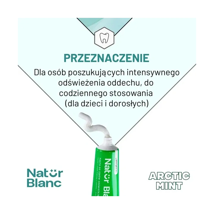 SYLVECO Natur Blanc pasta do zębów odświeżająca Arctic Mint 100ml