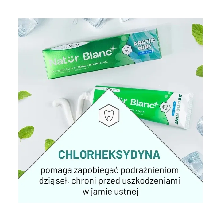 SYLVECO Natur Blanc pasta do zębów odświeżająca Arctic Mint 100ml