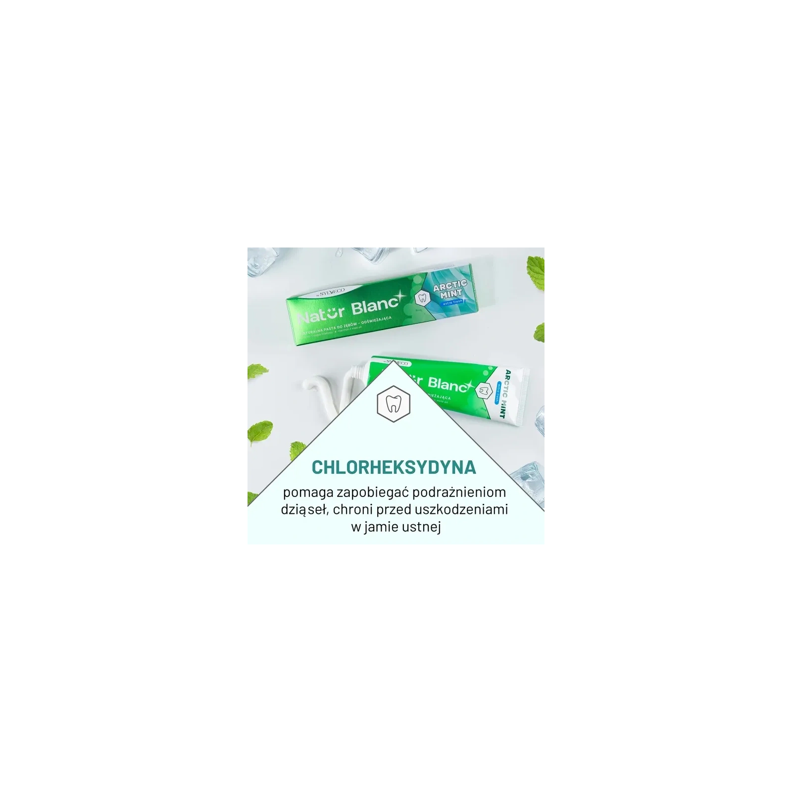 SYLVECO Natur Blanc pasta do zębów odświeżająca Arctic Mint 100ml