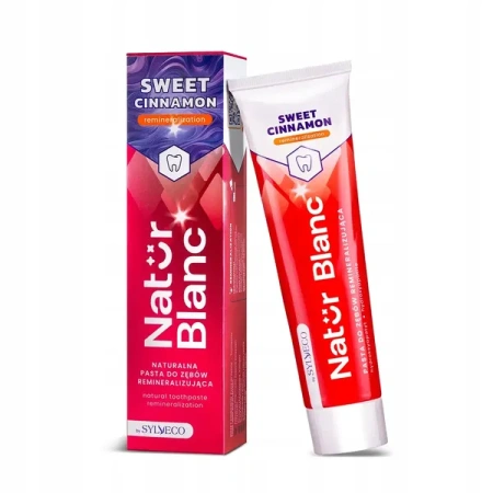 SYLVECO Natur Blanc pasta do zębów reminalizująca Sweet Cinamon 100ml