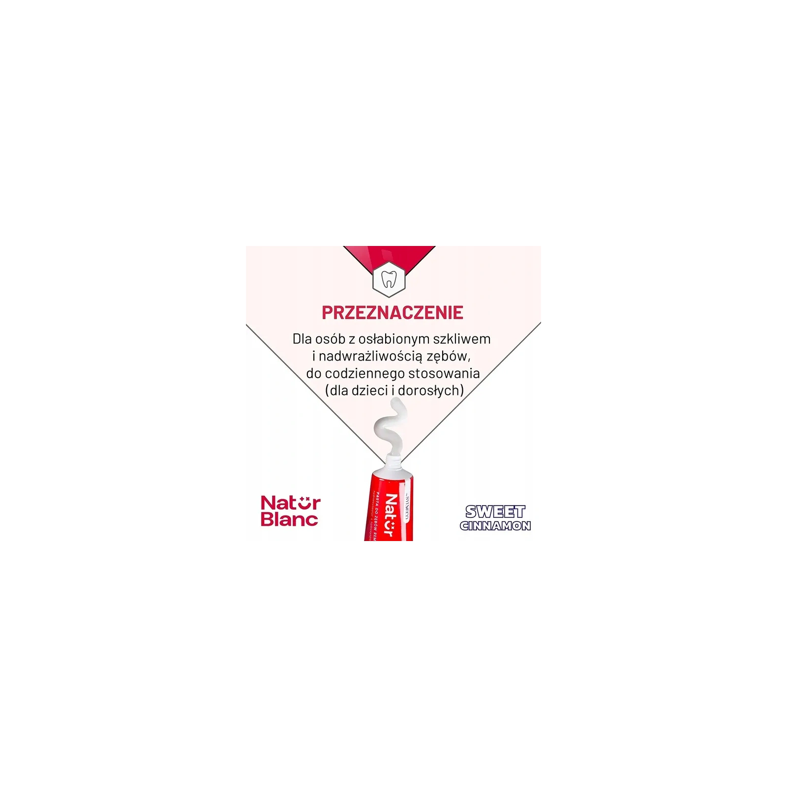 SYLVECO Natur Blanc pasta do zębów reminalizująca Sweet Cinamon 100ml