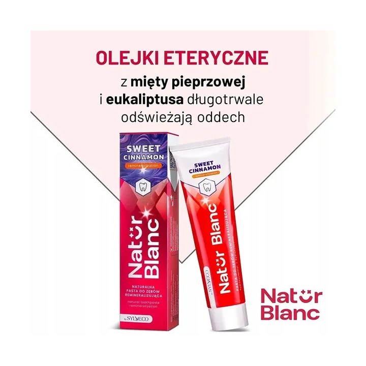 SYLVECO Natur Blanc pasta do zębów reminalizująca Sweet Cinamon 100ml