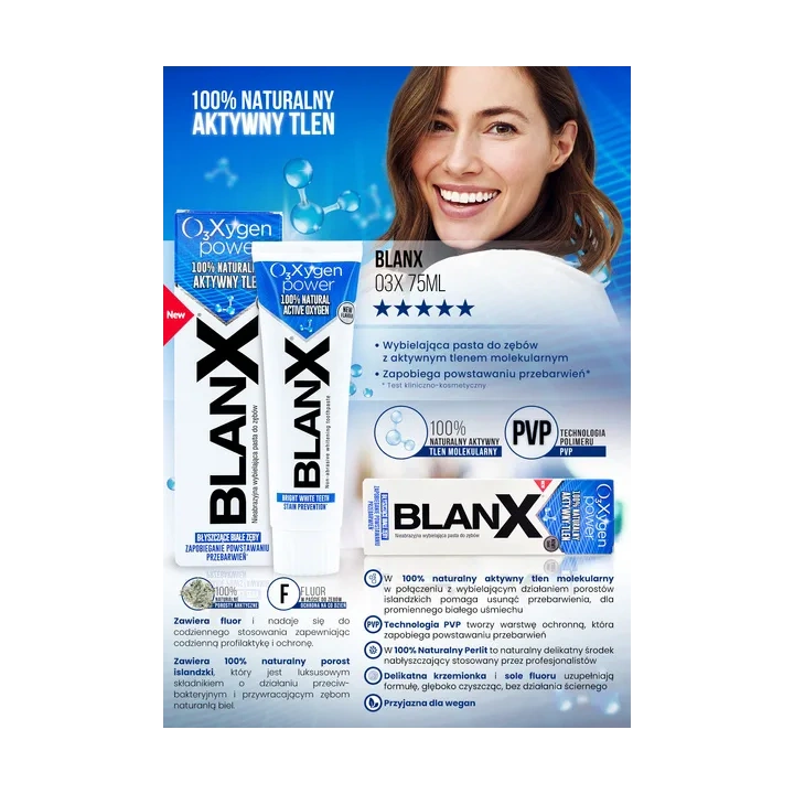 BLANX O3Xygen pasta do zębów wybielająca 75ml