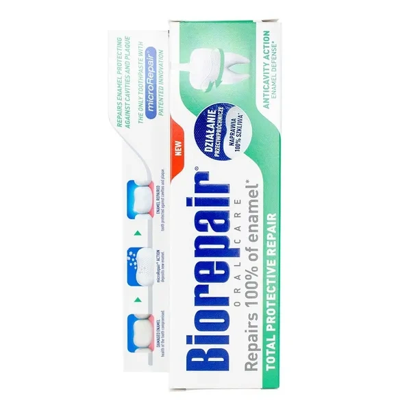 BIOREPAIR Pełna Ochrona pasta do zębów naprawa szkliwa, bez fluoru 75ml