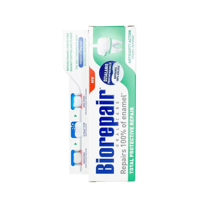 BIOREPAIR Pełna Ochrona pasta do zębów naprawa szkliwa, bez fluoru 75ml