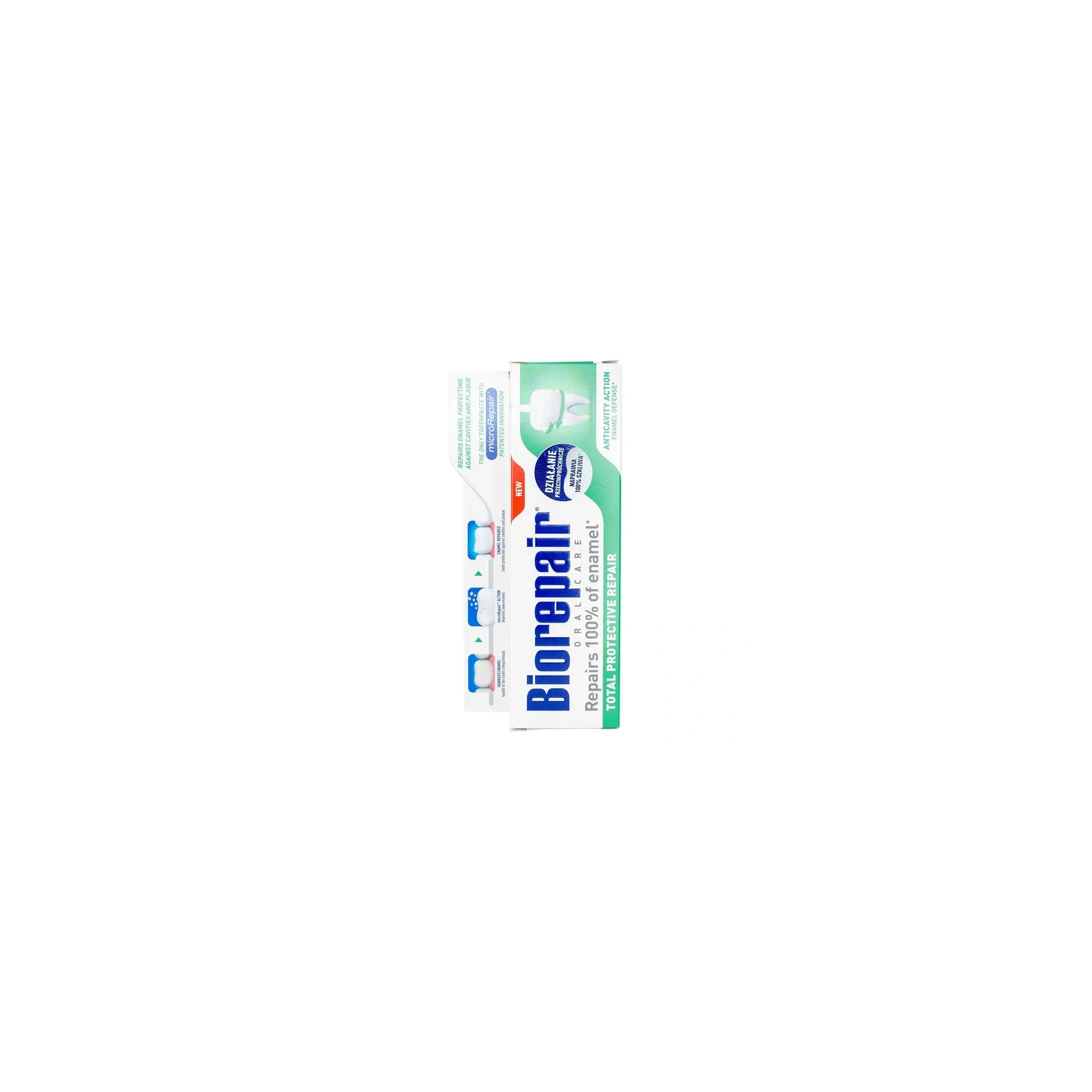 BIOREPAIR Pełna Ochrona pasta do zębów naprawa szkliwa, bez fluoru 75ml