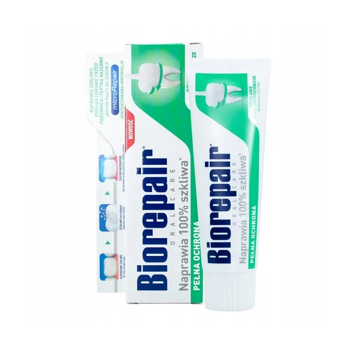 BIOREPAIR Pełna Ochrona pasta do zębów naprawa szkliwa, bez fluoru 75ml