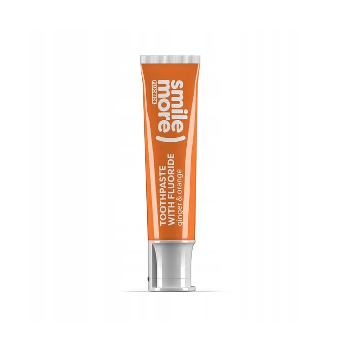 HISKIN Smile More ) Fluoride pasta do zębów z fluorem Ginger & Orange 30ml 