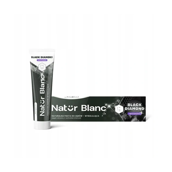 SYLVECO Natur Blanc pasta do zębów wybielająca Black Diamond 100ml 