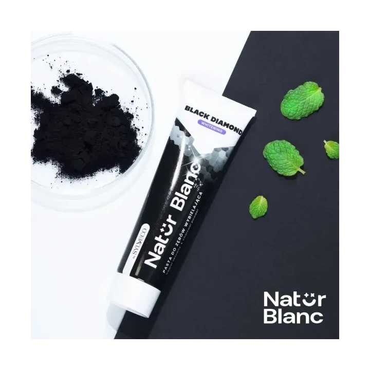 SYLVECO Natur Blanc pasta do zębów wybielająca Black Diamond 100ml 