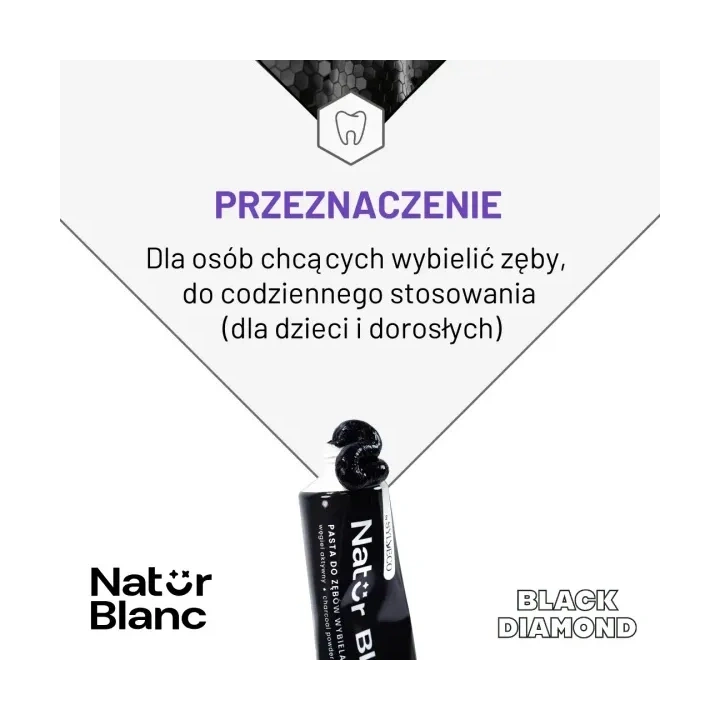 SYLVECO Natur Blanc pasta do zębów wybielająca Black Diamond 100ml 