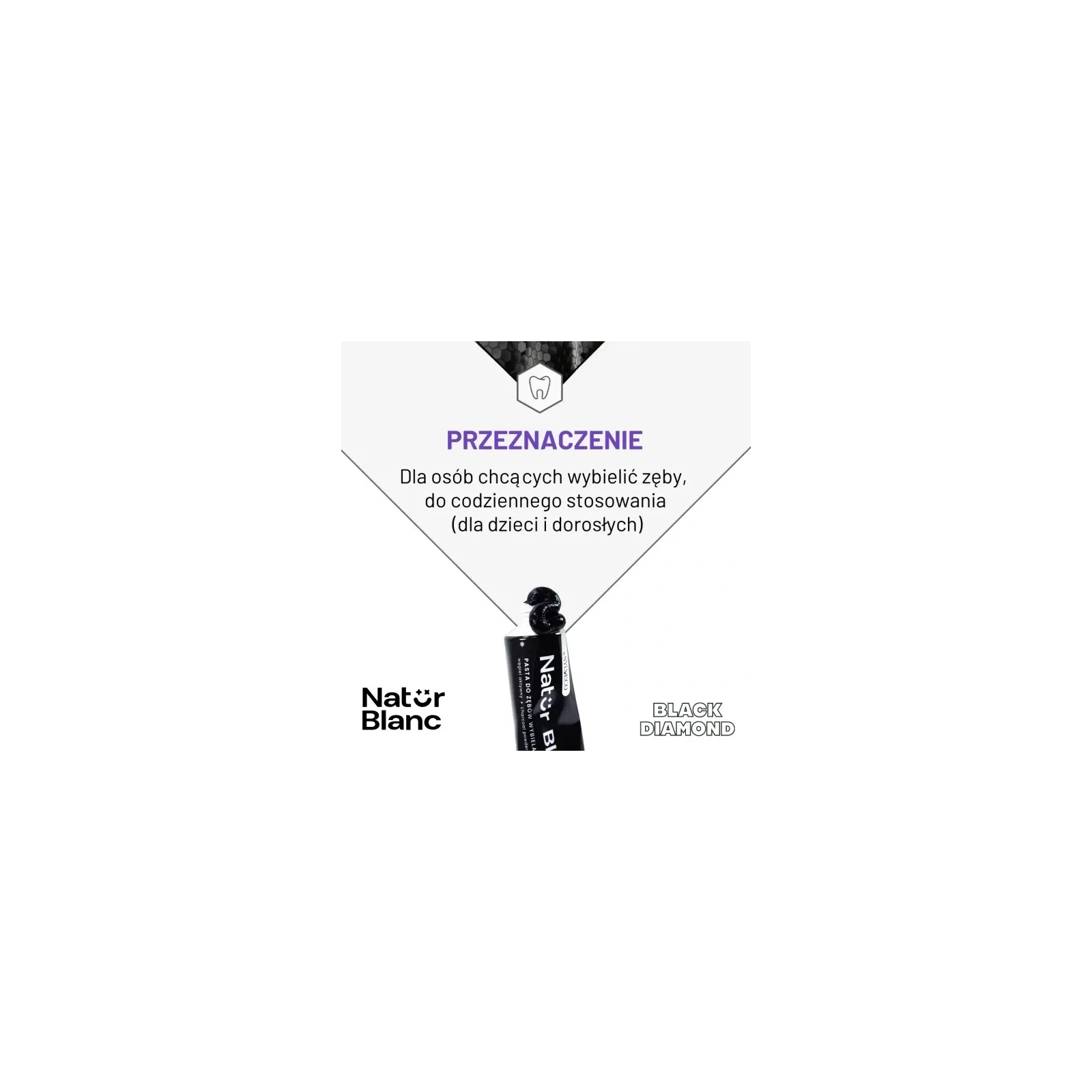 SYLVECO Natur Blanc pasta do zębów wybielająca Black Diamond 100ml 