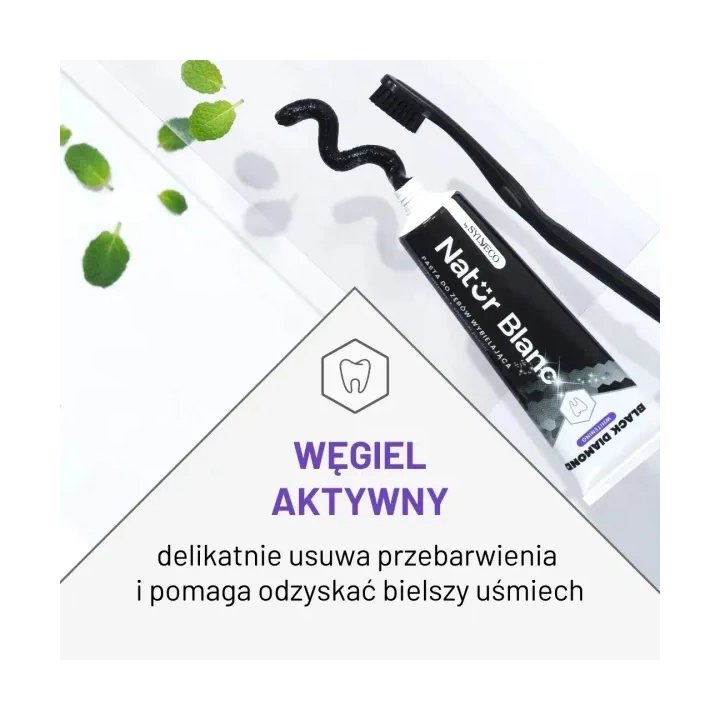 SYLVECO Natur Blanc pasta do zębów wybielająca Black Diamond 100ml 