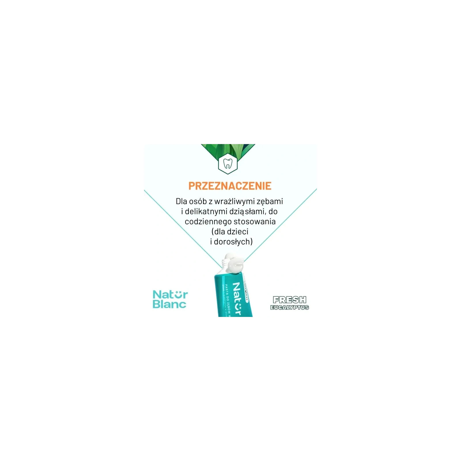 SYLVECO Natur Blanc pasta do zębów wrażliwych Fresh Eucalyptus 100ml 