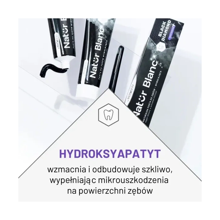 SYLVECO Natur Blanc pasta do zębów wybielająca Black Diamond 100ml 